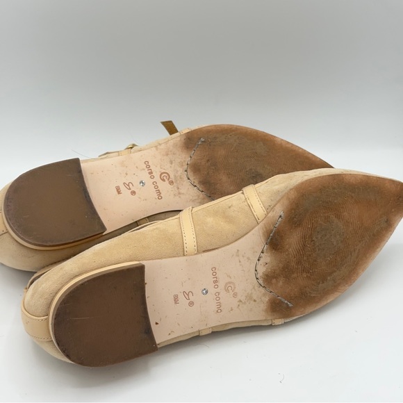 CORSO COMO Mince Caged Pointed Flats Tan Cream Neutral - Picture 5 of 7